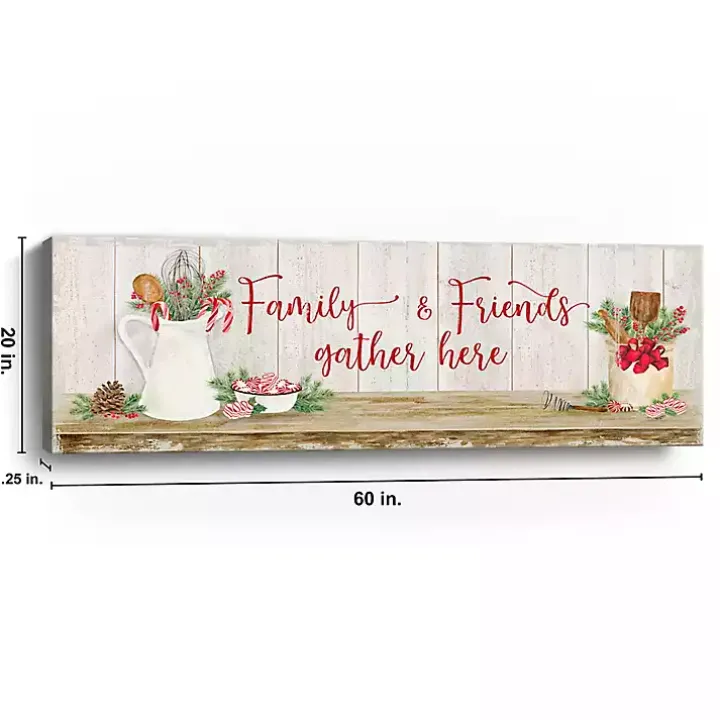 Family & Friends Gather Here Canvas Print