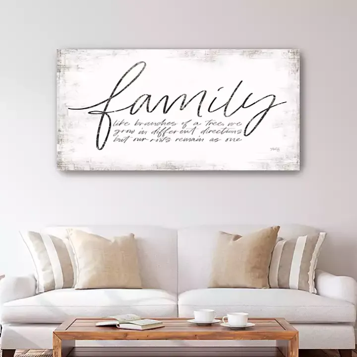 Family Branches Canvas Art Print, 60x30 in.
