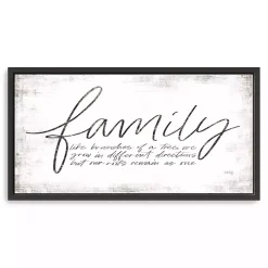 Family Branches Framed Canvas Art Print, 42x22 in.