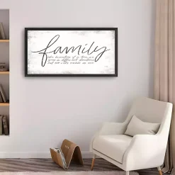 Family Branches Framed Canvas Art Print, 42x22 in.