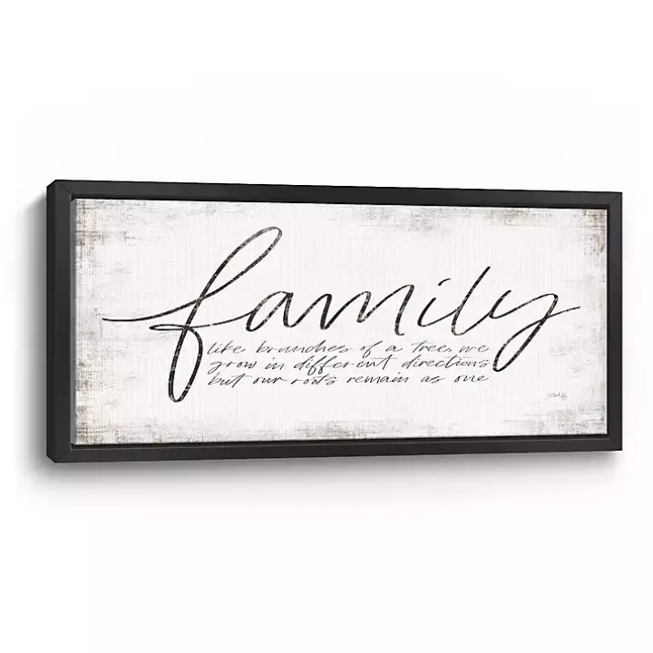Family Branches Framed Canvas Art Print, 42x22 in.