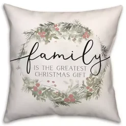 Family is the Greatest Christmas Gift Pillow