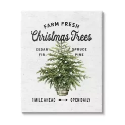 Farm Fresh Trees Christmas Wall Plaque