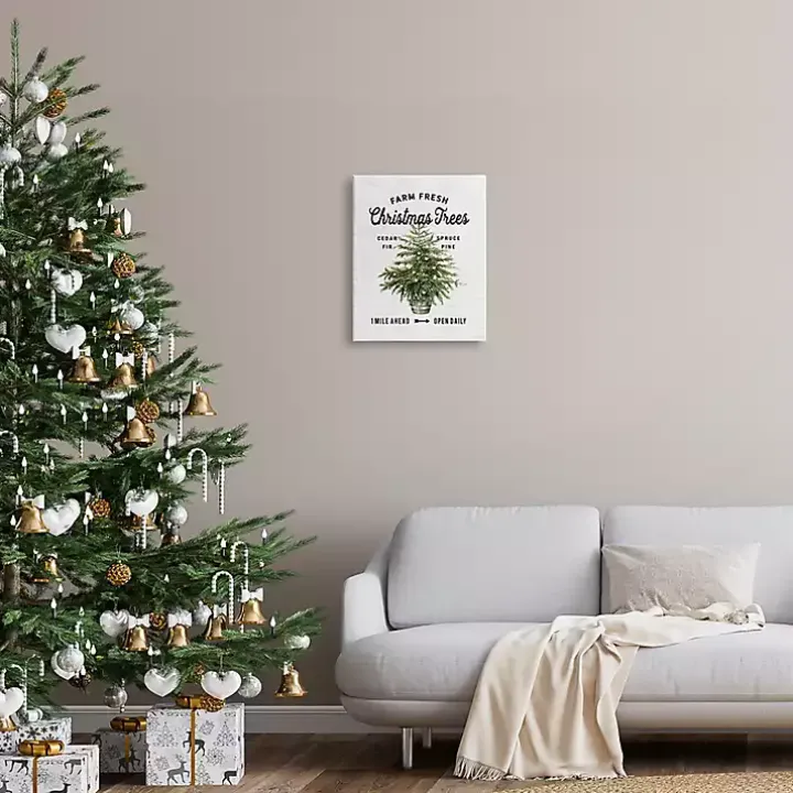 Farm Fresh Trees Christmas Wall Plaque