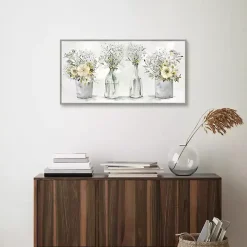 Farmhouse Bouquets Framed Canvas Art Print