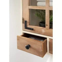 Farmhouse 2-Drawer Wall-Mounted Cabinet