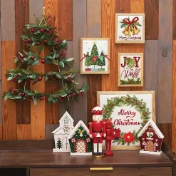 Faux Tiered Wall Christmas Tree