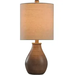 Faux Wood Accent Table Lamp