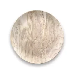 Faux Wood Melamine Salad Plates, Set of 6