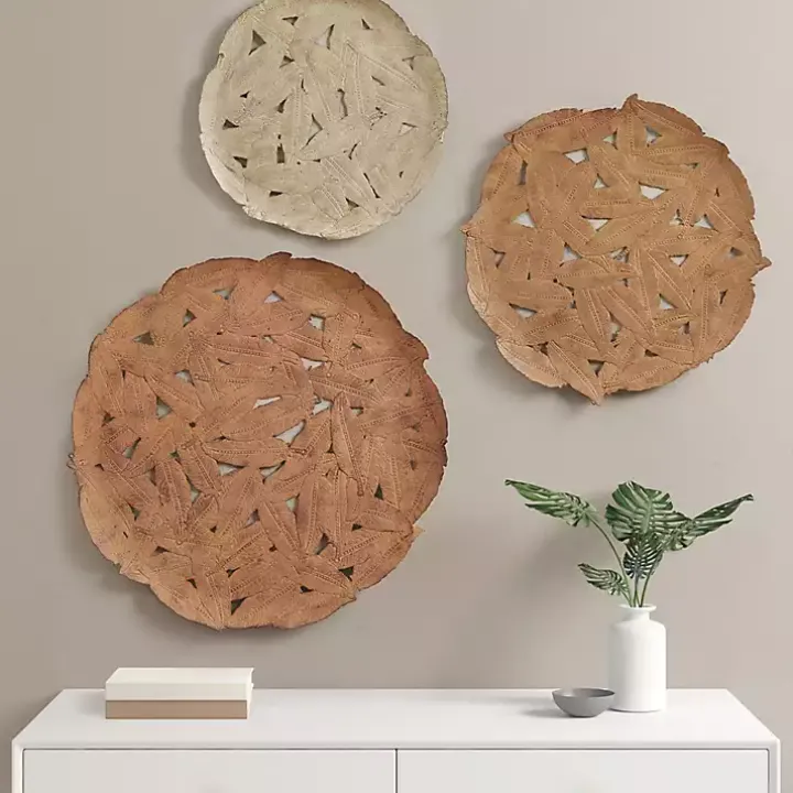 Feathers Collage 3-pc. Wall Plaque Set