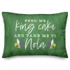 Feed Me King Cake Lumbar Pillow