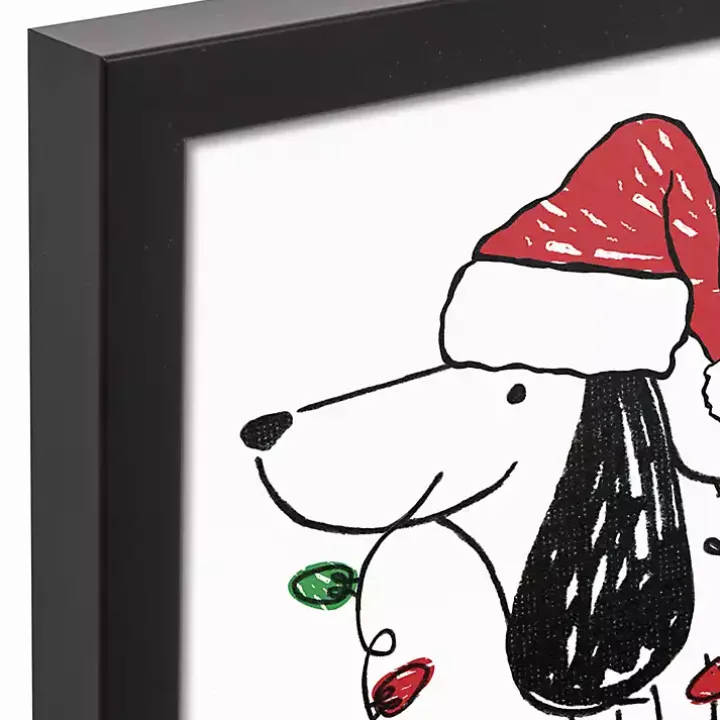 Feliz Navidog Canvas Wall Plaque