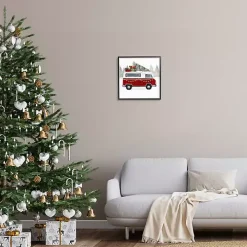 Festive Christmas Van Framed Art Print