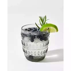 Fez Gray Old Fashioned Glasses, Set of 4