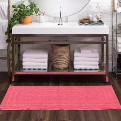 Fiesta Plush Reversible Cotton Bath Mat, 60 in.