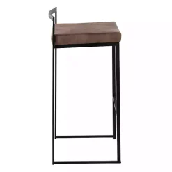 Fiji Brown Stackable Bar Stools, Set of 2