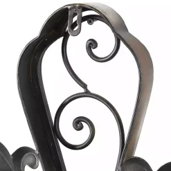 Fleur De Lis Traditional Metal Cross Wall Plaque