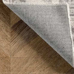 Flo Gray Vintage Medallion Washable Area Rug, 5x8