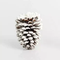 Flocked Pinecone Ornament