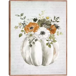 Flora Pumpkin Harvest Wall Plaque