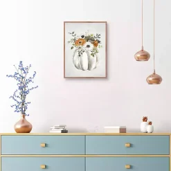 Flora Pumpkin Harvest Wall Plaque