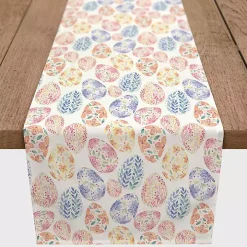 Floral Easter Eggs Table Runner, 90 in.