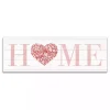 Floral Heart Home Canvas Art Print