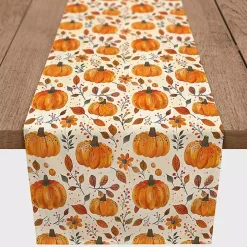 Floral Pumpkin Patch Table Runner, 72 in.