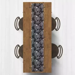 Floral Skulls Halloween Table Runner