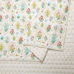 Floral Wallpaper 2-pc. Twin Quilt Set