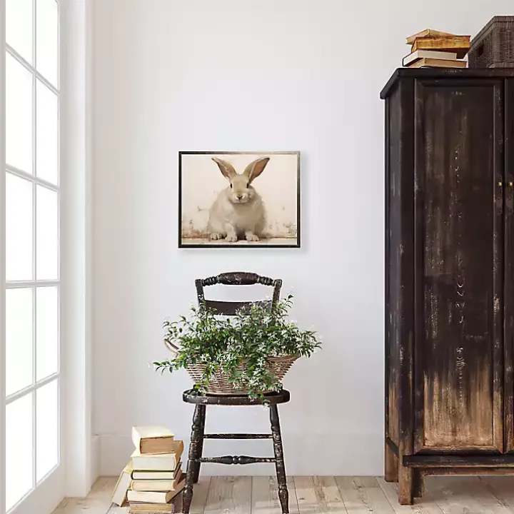 Fluffy Bunny Framed Art Print