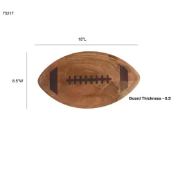 Football Shaped Acacia Wood Serving Board