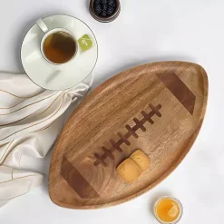 Football Shaped Acacia Wood Serving Board