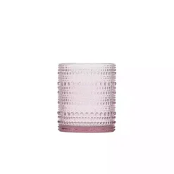 Fortessa Pink Bead Short Glasses, Set of 6