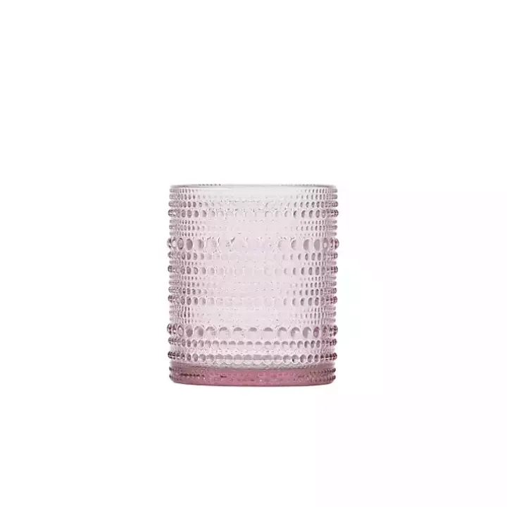 Fortessa Pink Bead Short Glasses, Set of 6