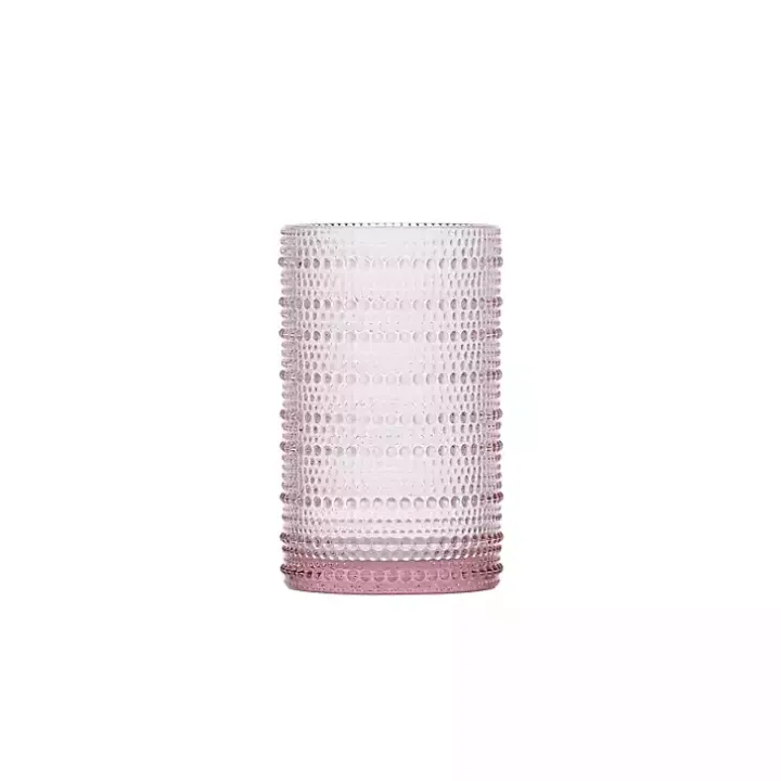Fortessa Pink Bead Tall Glasses, Set of 6