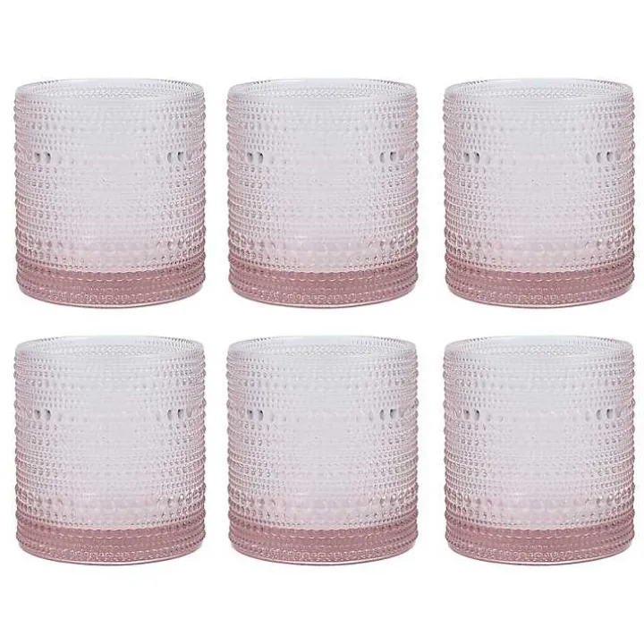 Fortessa Pink Jupiter Short Glasses, Set of 6