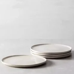 Fortessa Sand Ceramic Dinner Plates, Set of 4