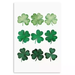 Four Leaf Clovers Canvas Art Print