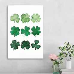 Four Leaf Clovers Canvas Art Print