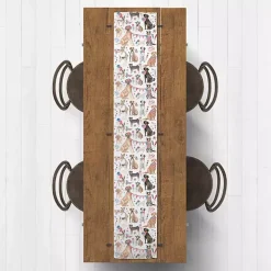 Fourth of July Patriotic Pups Table Runner, 90 in.