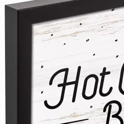 Framed Hot Cocoa Bar Christmas Canvas Wall Plaque