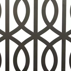 Framed Matte Black Metal Wall Plaques, Set of 4