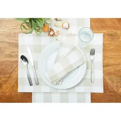 Franklin Pebble Gingham Table Runner