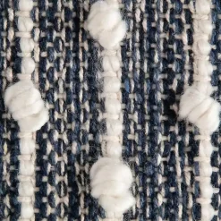 French Blue Recycled Cotton Accent Rug, 2x3