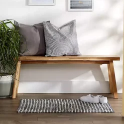 French Blue Recycled Cotton Accent Rug, 2x3