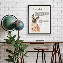 French Bulldog Boxer Facts Framed Wall Plaque