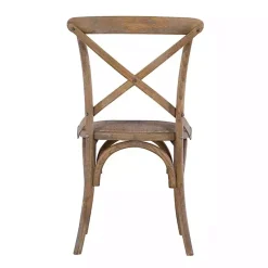 French Country X-Back Dining Chairs, Set of 2