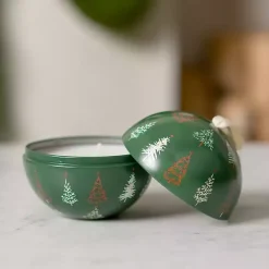 Fresh Fallen Snow Tin Candle Ornament