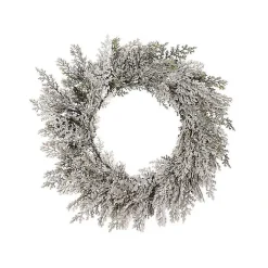Frosted Cedar Christmas Wreath